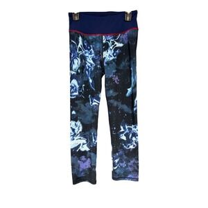 Her Universe Superman I Am Strength Athletic Leggings Womens Size S Galaxy Print